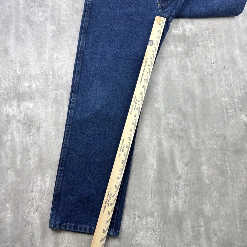 Rustler Jeans‎ Men's 32x30 Extra Heavyweight Straight Leg Work Pants Blue Cotton
